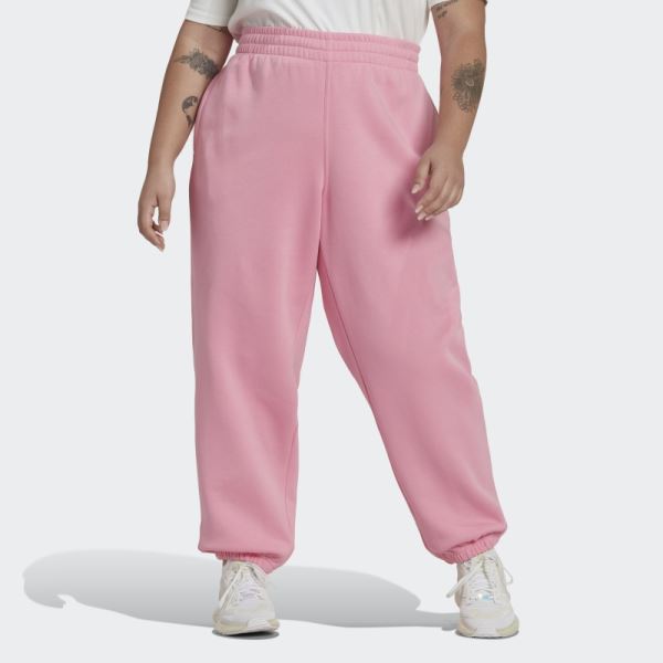 Adidas Pink Adicolor Essentials Pants (Plus Size)