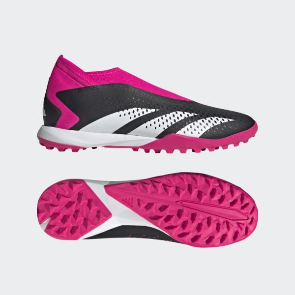 Black Adidas Predator Accuracy.3 Laceless Turf Soccer Shoes