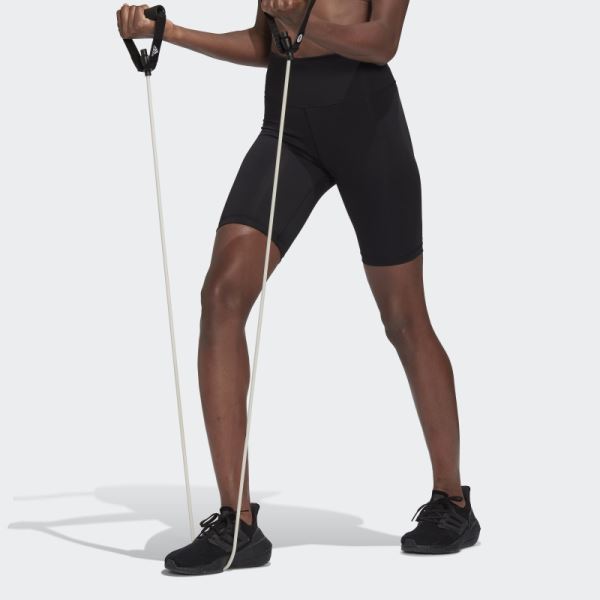 Adidas Black Optime Training Bike Short Leggings Hot