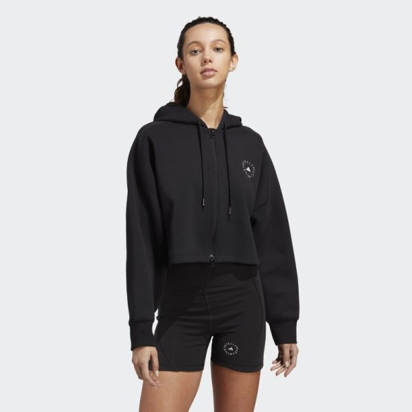 Adidas by Stella McCartney Cropped Hoodie Fashion Black
