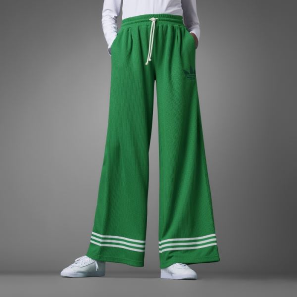 Adidas Adicolor 70s Knit Wide Pants Green