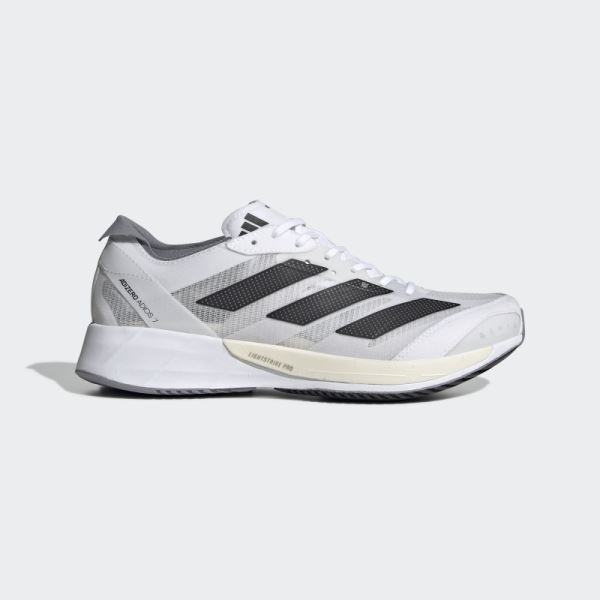 White Adidas Adizero Adios 7 Running Shoes