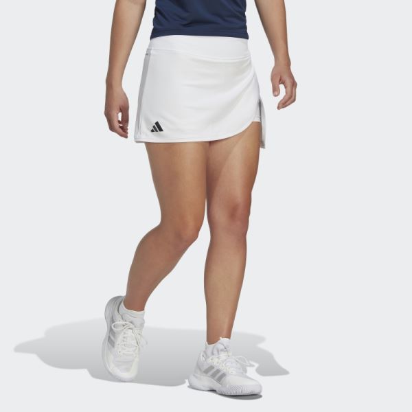 White Adidas Club Tennis Skirt Fashion
