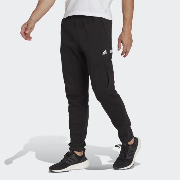 Black Adidas Future Icons Fleece Cargo Pants