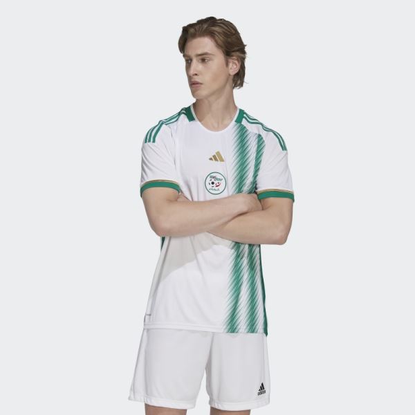White Adidas Algeria 22 Home Jersey