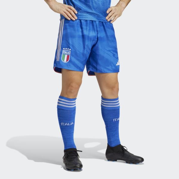 Adidas Blue Italy 23 Home Authentic Shorts