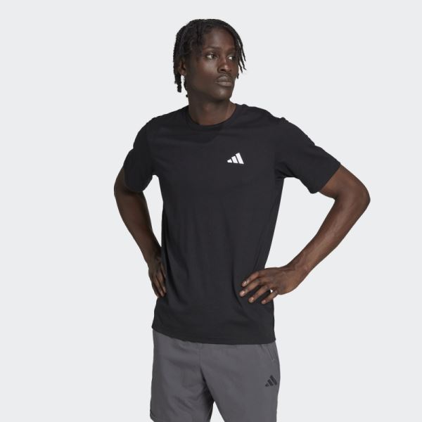 Black Adidas Train Essentials Feelready Training Tee
