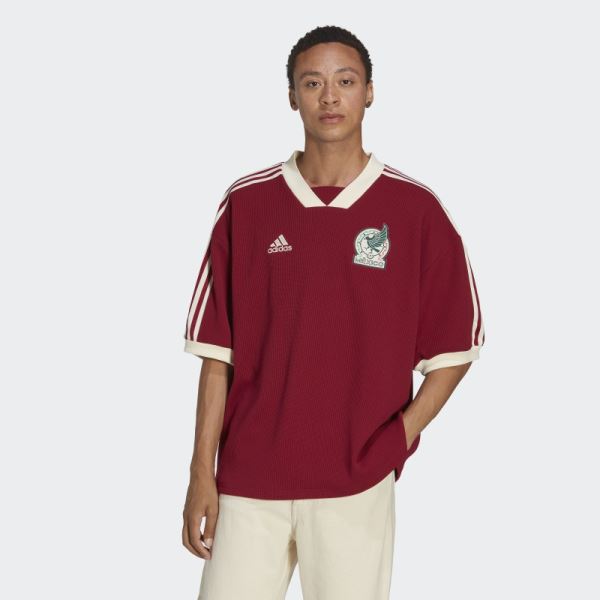 Adidas Mexico Icon Jersey Coll Burgundy