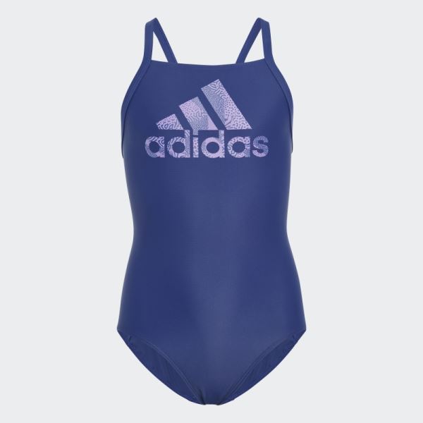 Adidas Big Logo Swimsuit Victory Blue