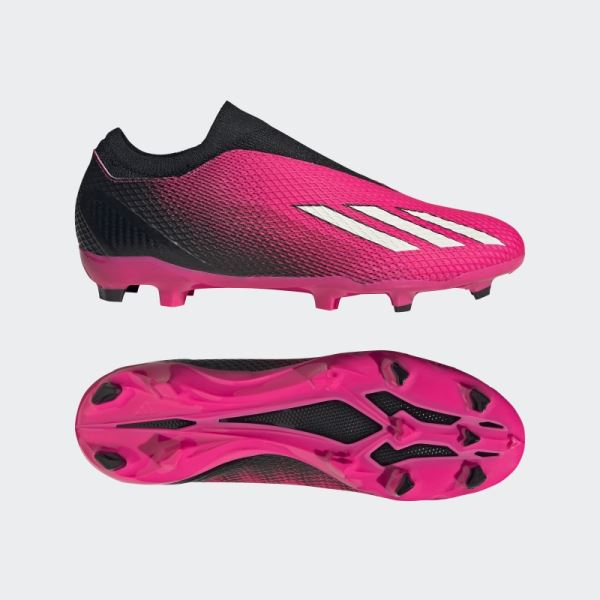 Adidas X Speedportal.3 Laceless Firm Ground Boots Pink