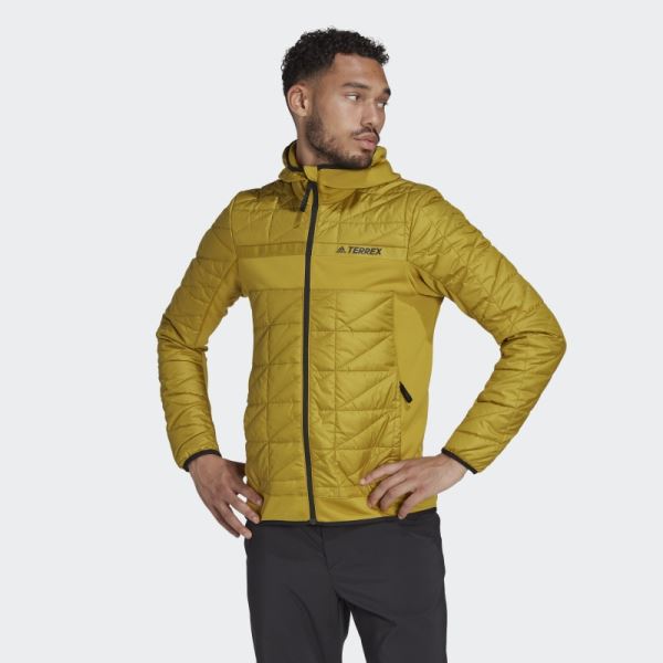 Olive Terrex Multi Hybrid Insulated Jacket Adidas