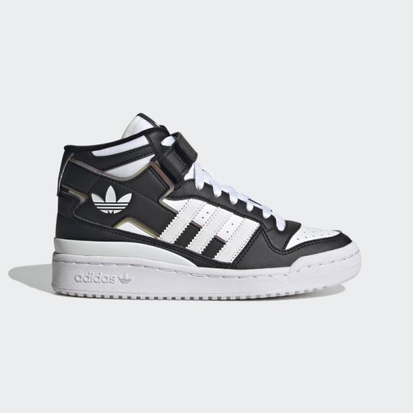 Stylish Black Adidas Forum Mid Shoes