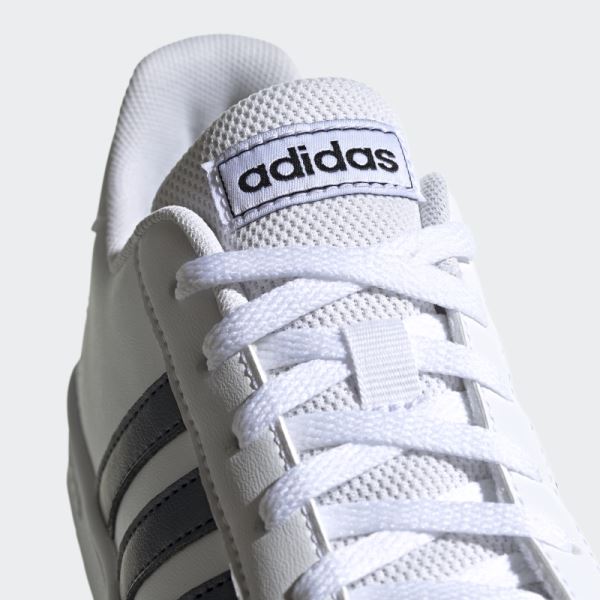 White Adidas Grand Court Shoes