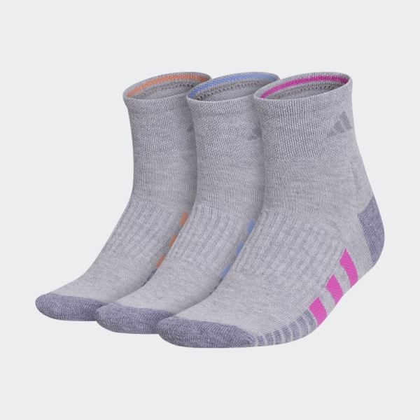 Cushioned Quarter Socks 3 Pairs Multicolor Adidas