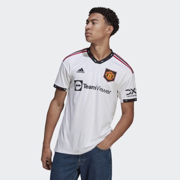 Manchester United 22/23 Away Jersey White Adidas