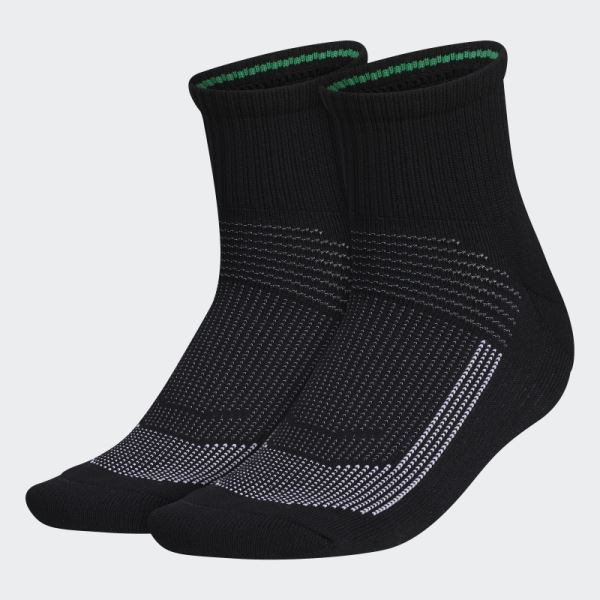 Black Adidas Superlite Ultraboost Quarter Socks 2 Pairs