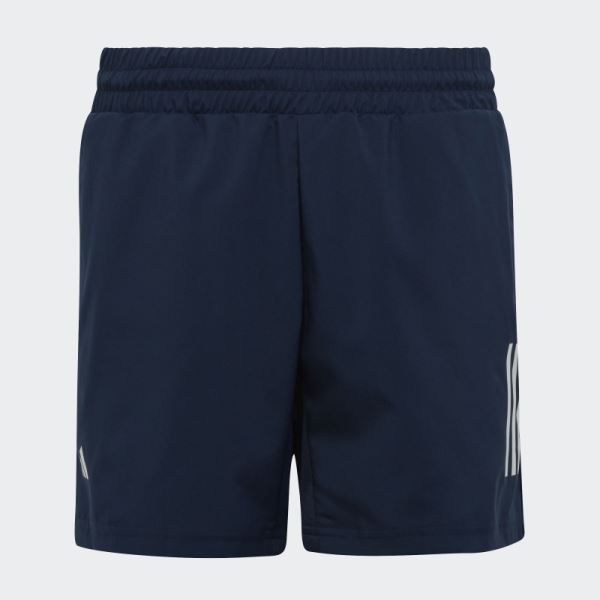 Navy Adidas Club Tennis 3-Stripes Shorts