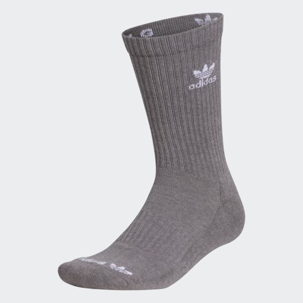 Adidas Medium Grey Botanical Dye Crew Socks
