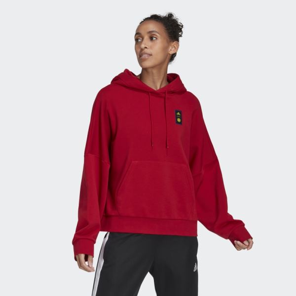 Red Adidas Colombia Hoodie