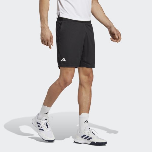 Adidas Black HEAT.RDY Knit Tennis Shorts