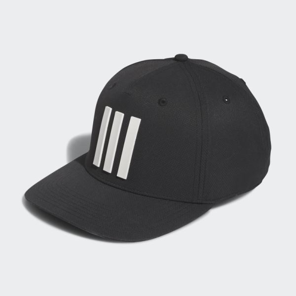 Adidas Black 3-Stripes Tour Hat