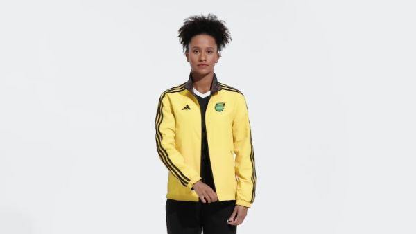 Adidas Jamaica Anthem Jacket Gold