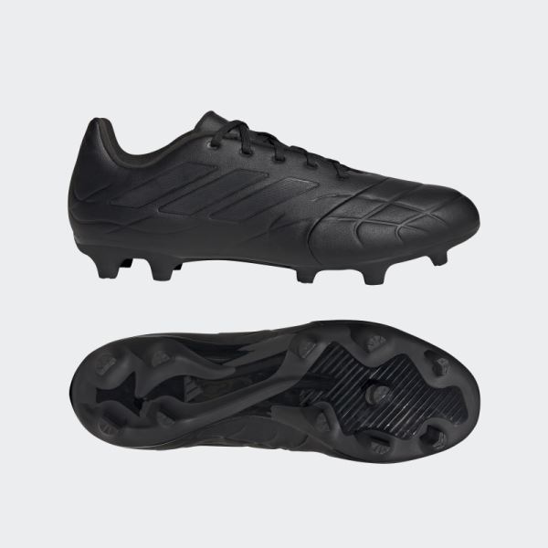 Black Copa Pure.3 Firm Ground Soccer Cleats Adidas
