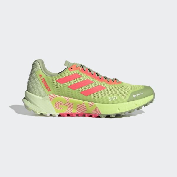 Lime Adidas Terrex Agravic Flow 2.0 GORE-TEX Trail Running Shoes