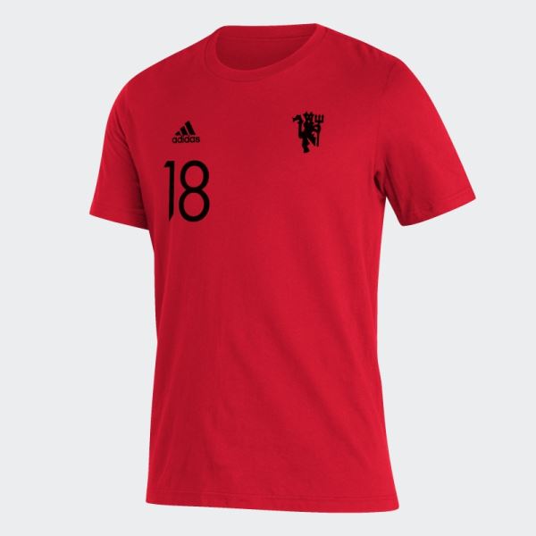 Manchester United Player Tee Adidas Red