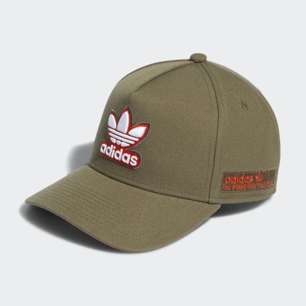 Strong Olive Adidas A-Frame Snapback Hat
