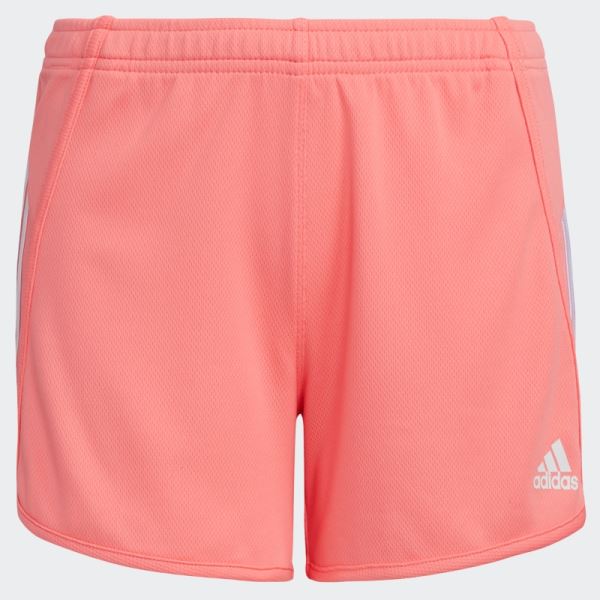 Acid Red Adidas Stripe Mesh Shorts (Extended Size)