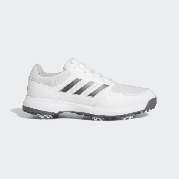 Adidas White Tech Response 3.0 Golf Shoes