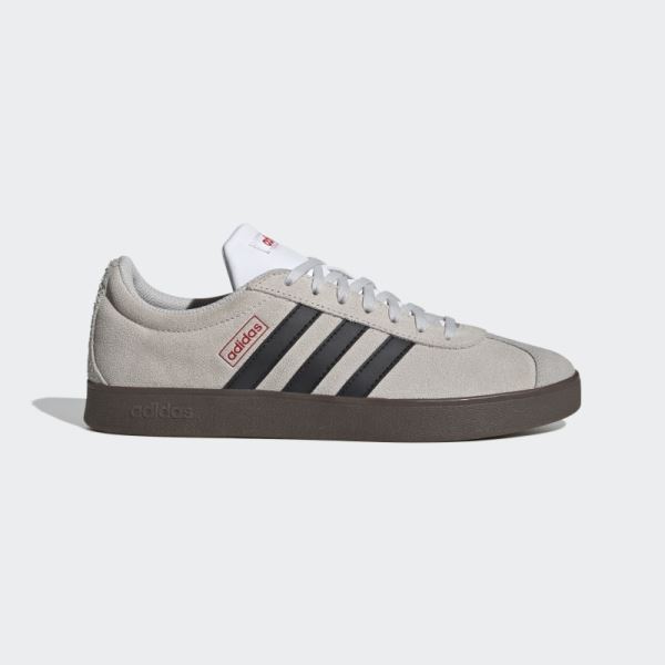 VL Court Lifestyle Skateboarding Suede Shoes Grey Adidas