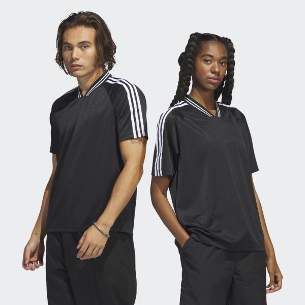 Adidas Black Herringbone Jersey (Gender Free)