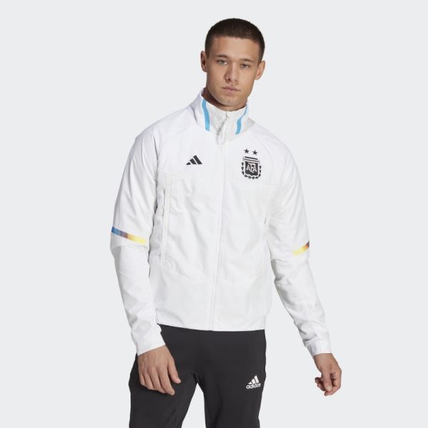 Adidas Argentina Game Day Anthem Jacket White