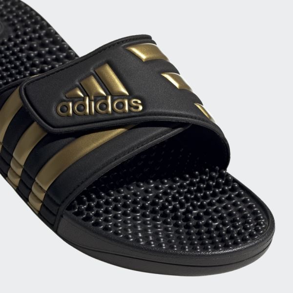 Adidas Adissage Slides Gold Metallic