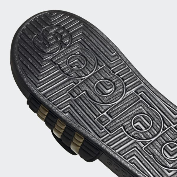 Adidas Adissage Slides Gold Metallic
