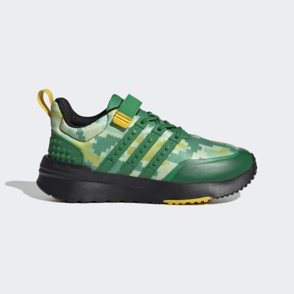 Adidas x LEGO Racer TR21 Elastic Lace and Top Strap Shoes Green