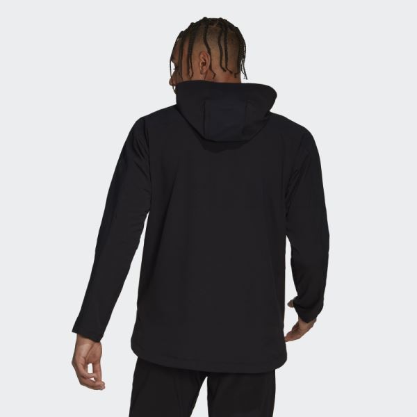 Black Workout CORDURA Full-Zip Hoodie Adidas