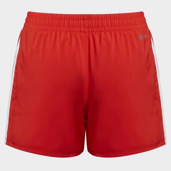 Adidas 3-Stripes Woven Shorts Red