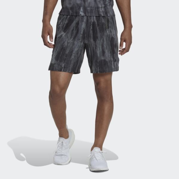 Adidas Workout Spray Dye Shorts Black
