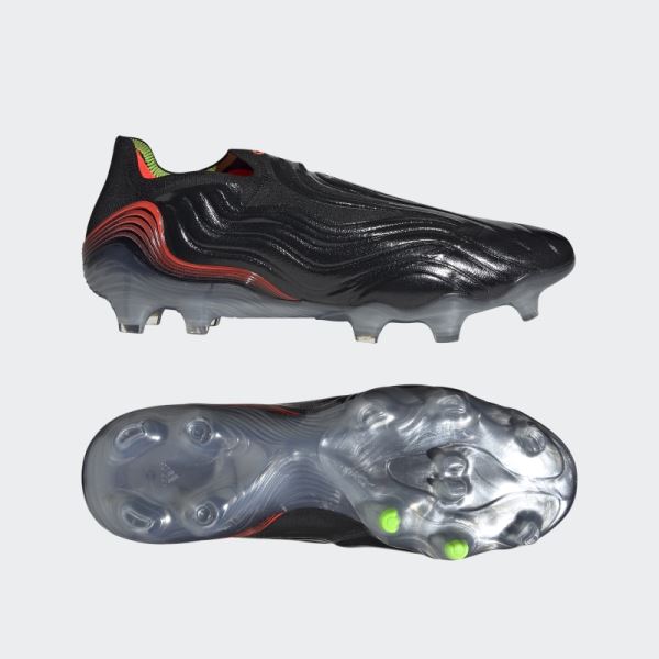 Black Adidas Copa Sense+ Firm Ground Boots
