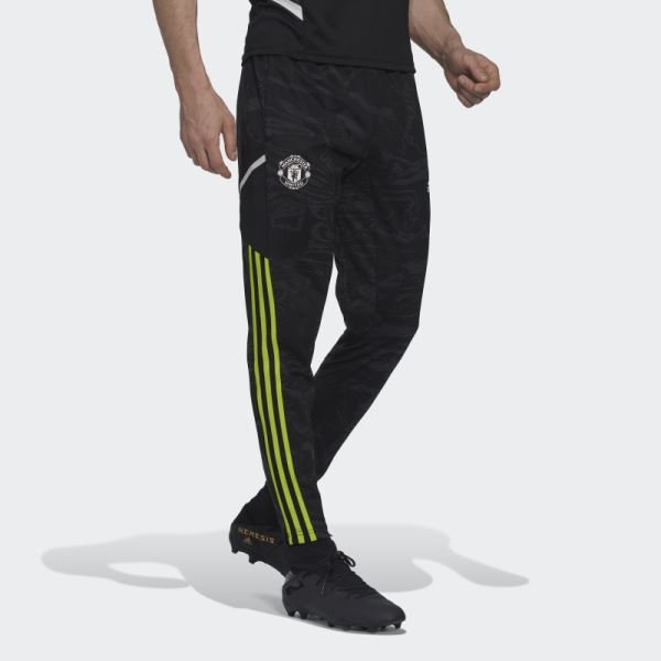 Carbon Manchester United Condivo 22 Training Tracksuit Bottoms Adidas