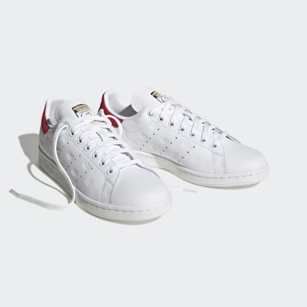 Scarlet Adidas Stan Smith Shoes