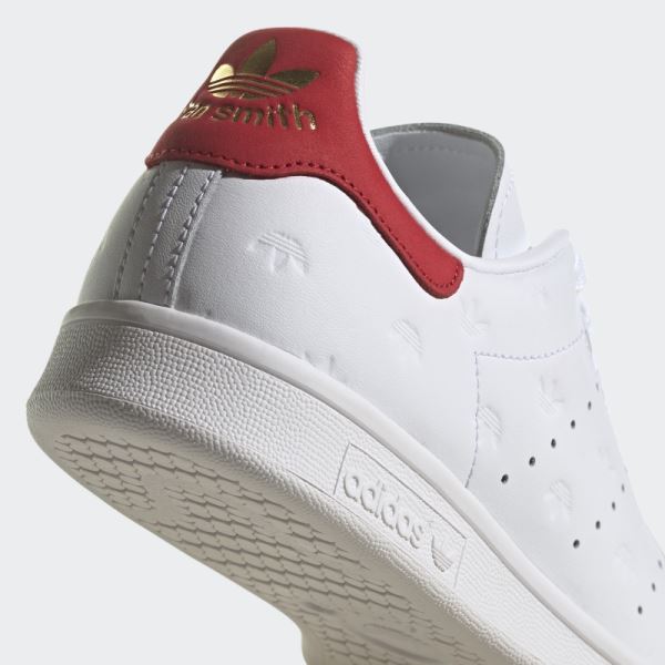 Scarlet Adidas Stan Smith Shoes