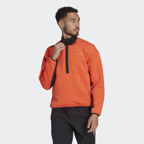 Adidas TERREX Hike Half-Zip Fleece Orange