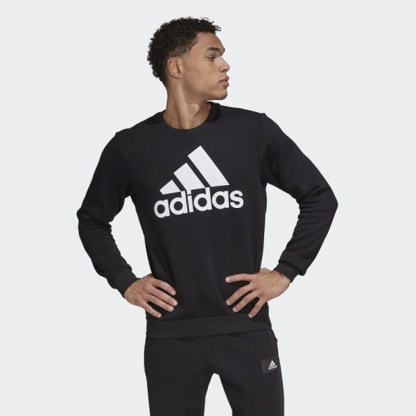 Adidas Essentials Big Logo Sweatshirt White Stylish