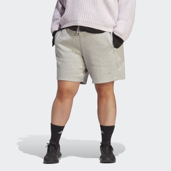 ALL SZN Fleece Shorts (Plus Size) Adidas Medium Grey Fashion