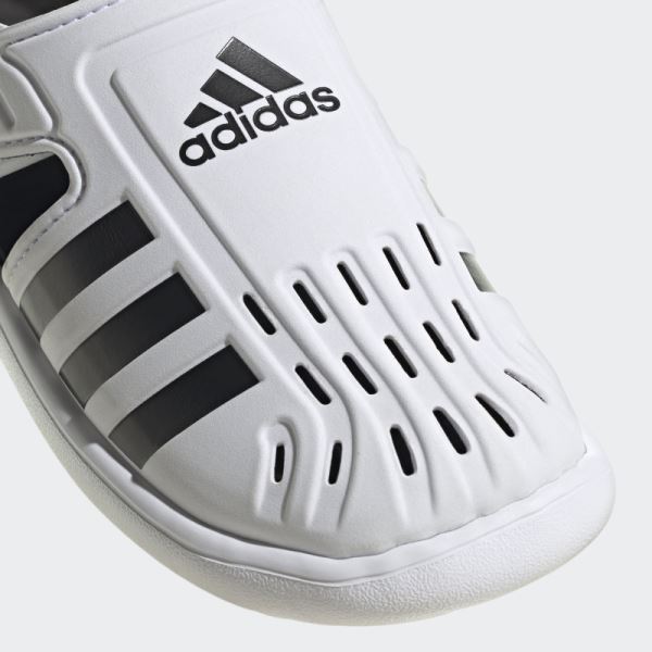 Summer Closed Toe Water Sandals Adidas White