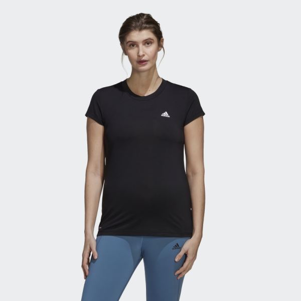 Adidas Designed to Move Colorblock Sport Tee (Maternity) White